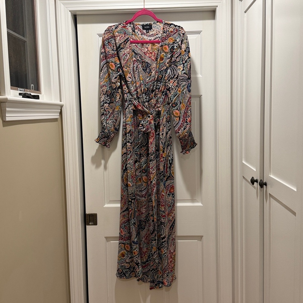 MSK Multicolor Paisley Print Dress